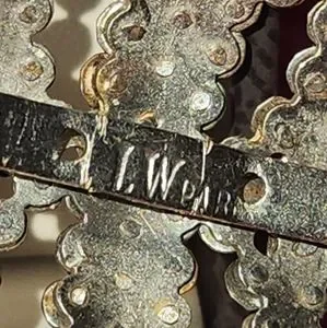 #2162, ANTIQUE LATE 1800\'s, LOUIS WOLFER, LW PARIS, ART DECO CUT STEEL BUCKLE 2 LOUIS WOLFER | Accessories | 262 Antique Late 180s Louis  main image 3